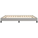 vidaXL Cadre de lit sans matelas gris clair 160x200 cm tissu