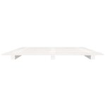 vidaXL Cadre de lit blanc 100x200 cm bois de pin massif