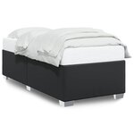 vidaXL Cadre de lit Noir 90x200 cm Similicuir