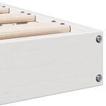 Lit de sol vidaXL Blanc 80x210 cm en bois massif de pin
