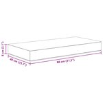 vidaXL Coussin d’assise Rose 80 x 40 x 8 cm 100 polyester