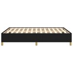 vidaXL Cadre de lit sans matelas noir 140x190 cm tissu