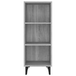 vidaXL Buffet sonoma gris 34 5x32 5x90 cm bois d'ingénierie