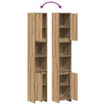 vidaXL Armoire de salle de bain chêne artisanal 30x30x183 5 cm