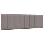 vidaXL Coussin de tête de lit taupe 160 cm tissu
