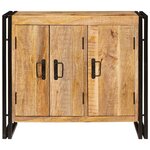 vidaXL Buffet Marron 80 x 33 x 70 cm bois de manguier massif