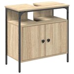 vidaXL Cabinet de salle de bain avec stockage Beige 60 x 30 x 60 cm