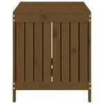 vidaXL Boîte de rangement de jardin Marron miel 121x55x64 cm Bois pin