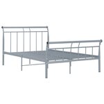 vidaXL Cadre de lit Gris Métal 120x200 cm