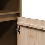 vidaXL Buffet haut Marron miel 37x34x110 cm Bois massif de pin