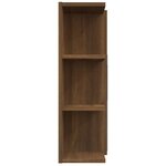 vidaXL Armoire à miroir de salle de bain Chêne brun 80x20 5x64 cm Bois