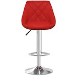 vidaXL Tabourets de bar lot de 2 rouge bordeaux similicuir
