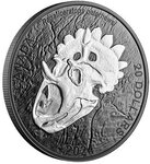 Pièce de monnaie en Argent 20 Dollars g 31.39 Millésime 2024 Discovering Dinosaurs ROYAL HORNED FACE