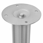 vidaXL Pieds de table télescopiques Nickel brossé  710 mm - 1100 mm