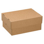 Boîte cloche "télescopique" kraft brun l 50 x l 33 x h 9 5/16 cm - lot de 20 - tailleur ondulys