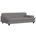 vidaXL Canapé pour enfants gris 90x53x30 cm similicuir