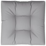 vidaXL Coussin de palette gris 80x80x12 cm tissu