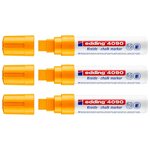 Marqueur Craie Liquide 4090 Orange Fluorescent Pointe Large 4-15 mm x 3 EDDING