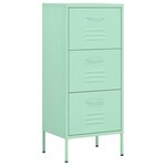 vidaXL Armoire de rangement Vert menthe 42 5x35x101 5 cm Acier