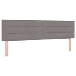vidaXL Lit à ressorts avec matelas Taupe 180 x 200 cm tissu