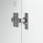 vidaXL Meuble TV Blanc 102 x 34 5 x 50 cm Bois d'ingénierie