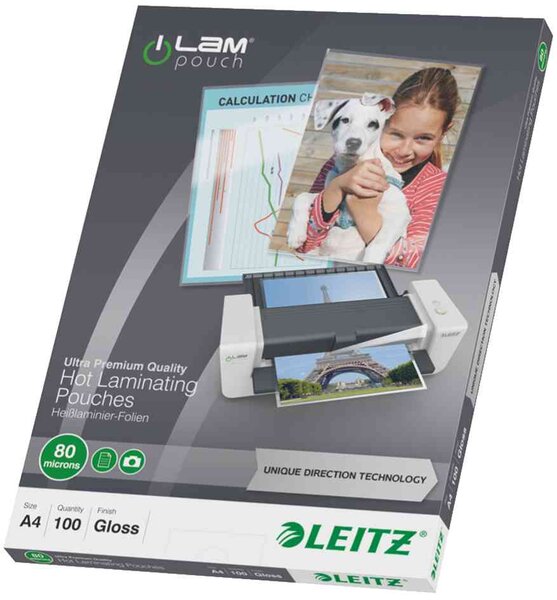 Pqt de 25 pochette à plastifier iLAM Format A3 Brillante160 mic LEITZ