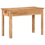 Bureau table poste de travail meuble d'ordinateur informatique étude 110 x 50 x 75 cm bois de récupération massif brun 02_0023368