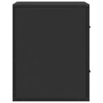 vidaXL Tables de chevet murales 2 Pièces noir 40x31x39 5 cm