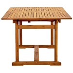 vidaXL Ensemble à Manger de jardin 7Pièces bois d'acacia solide textilène