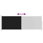 vidaXL Auvent latéral rétractable 160 x 500 cm Noir
