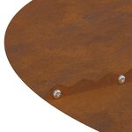 vidaXL Planteur acier Corten Acier Corten Grand Incrustations décoratives