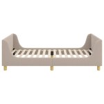 vidaXL Cadre de lit pour enfants avec tête de lit Gris clair