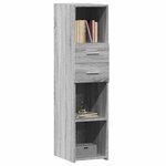 vidaXL Buffet haut sonoma gris 30x42 5x124 cm bois d'ingénierie