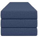 vidaXL Canapé-lit pliable 200 x 67 x 45 cm Bleu