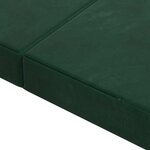vidaXL Canapé-lit pliable 100 x 67 x 45 cm Vert foncé