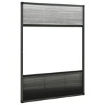 vidaXL Moustiquaire plissée pour fenêtre Aluminium 80x120 cm