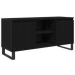 vidaXL Meuble TV Chêne noir 104 x 35 x 50 cm Bois d'ingénierie