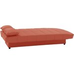 Banquette clic clac 3 places - Tissu 100  coton Terracotta - 190 x 92 cm - MILA