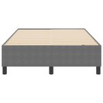 Lit Box Spring vidaXL Gris clair Petit Double en tissu velours côtelé