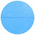 vidaXL Couverture de piscine ronde 488 cm PE Bleu
