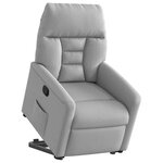 vidaXL Fauteuil inclinable gris nuage tissu