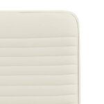 vidaXL Chaises à manger lot de 2 Crème Velours