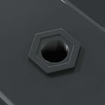 vidaXL Étagères murales 2 Pièces 100x30x3 cm noir acier inoxydable