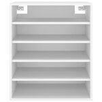 vidaXL Armoire à chaussures Blanc 60x35x70 cm Bois d’ingénierie