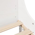 vidaXL Cadre de lit sans matelas blanc 120x190 cm bois de pin massif
