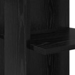 vidaXL Bureau d'angle Chêne noir 140 x 113 5 x 75 cm Bois d'ingénierie