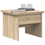 vidaXL Table basse Chêne Sonoma 55 x 54 5 x 45 cm Bois d'ingénierie