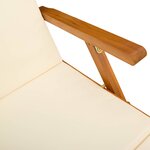 vidaXL Chaise longue inclinable et pliable 55 x 146 x 91 cm