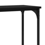 vidaXL Table console Chêne noir 160 x 29 x 80 cm Bois d'ingénierie