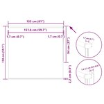 vidaXL Store enrouleur occultant café 155x150cm largeur du tissu